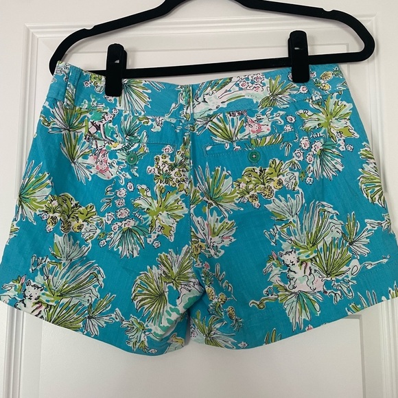 Lilly Pulitzer Vintage Originals Blue Jungle Chinos, Size 2 - Picture 4 of 8